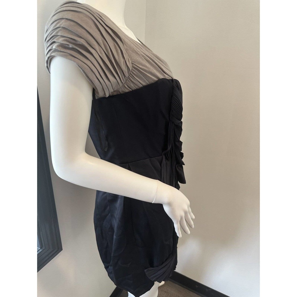BCBG Womens Runway Dress Blue Gray Dress Size 6 NWT $418 - Picture 8 of 15